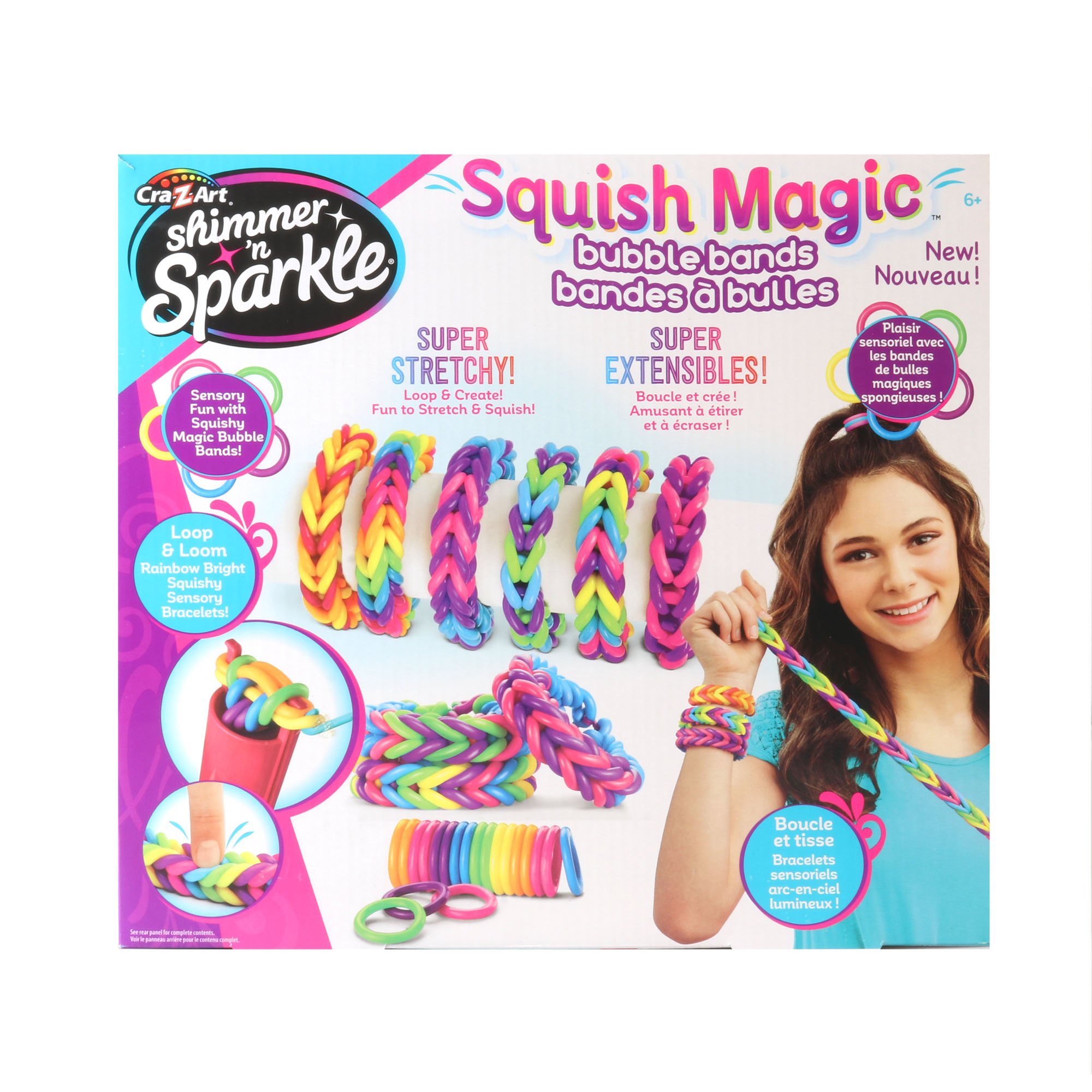 Shimmer 'N Sparkle Squish Magic Bubble Bands 
